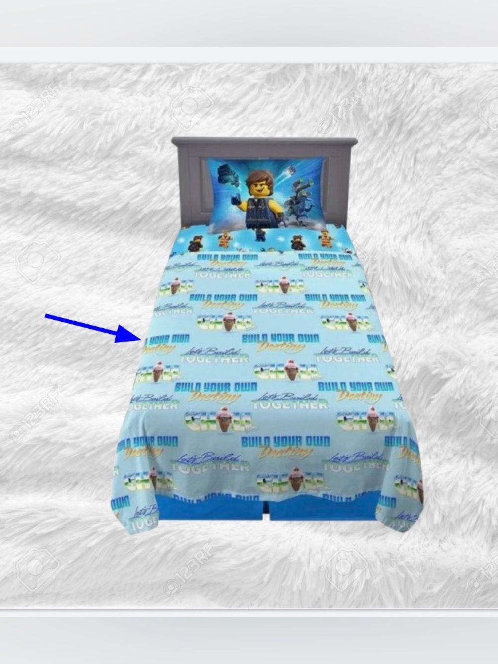 NEW LEGO Movie 2 Flat Sheet, Twin